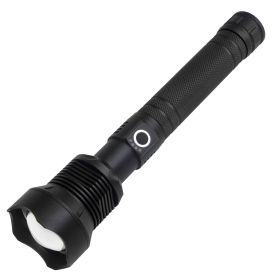 USB Rechargeable Outdoor High-Power Flashlight (Option: C black)