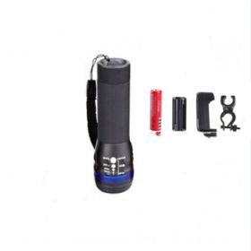 Flashlight Bicycle Lamp Mountain Bike Riding Lamp Mini Multi-Function (Option: Blue circle suit)