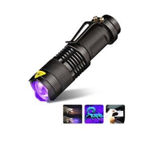 395nm 365nm flashlight detection light (Option: Black-395nm)