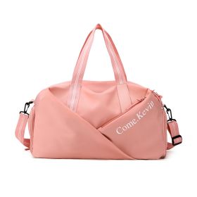 Dry And Wet Separation Of Large Capacity Travel Bag (Color: Pink)