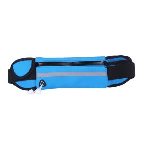 Fitness Waist Bag With Pocket Slim Running Jogging Belt Fanny Pack Bag For Hiking Cycling Workout Sports Gym (Color: Blue)