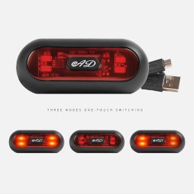 Motorcycle helmet warning light Taillight (Option: Model2 charging)