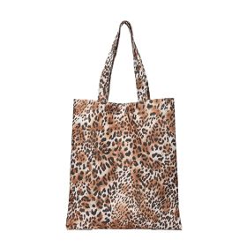 Fashion Creative Leopard Print Tote Bag (Option: Leopard brown-34x38x1cm)