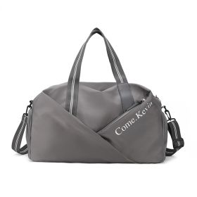 Dry And Wet Separation Of Large Capacity Travel Bag (Color: Grey)