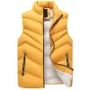 Men's Casual Warm Plus Fleece Stand-up Collar Cotton Vest