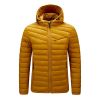 Men's Casual Adjustable Hooded Warm Cotton Clothing Winter Thick Zipper Cold Resistant Clothing