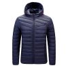 Men's Casual Adjustable Hooded Warm Cotton Clothing Winter Thick Zipper Cold Resistant Clothing