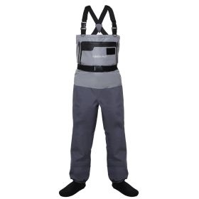 Kylebooker Waterproof Breathable Stockingfoot Chest Wader Premium Five Layer Fabric Fishing Hunting Waders KB007 (size: XXL)