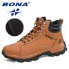 BONA 2022 NewDesigners Nubuck Sports Tactical Boots Men Hiking Mountain Shoes High Top Plush Tactical Footwear Masculino Comfy