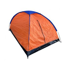 Outdoor Travel Mobile 2 Person Camping Tent (Color: Orange & Blue)