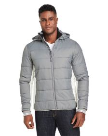 Men's Nautical Mile Puffer Packable Jacket - BLACK/ ANTQ WHT - S (Color: GRPHT/ ANTQ WHT, size: 3XL)