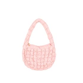 Cloud Bag Portable Down With Large Capacity And Fashion (Color: Pink)