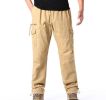 Men Multi-Pocket Outdoor Elastic Waist Cargo Pants