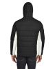 Men's Nautical Mile Puffer Packable Jacket - BLACK/ ANTQ WHT - S