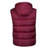 Men's Zipper Removable Hooded Padded Sleeveless Vest