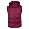 Men's Zipper Removable Hooded Padded Sleeveless Vest