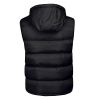 Men's Zipper Removable Hooded Padded Sleeveless Vest