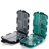 10 Compartment Bait Storage waterproof Box For Bait; Hooks Multipurpose Plastic Storage Box Fishing Tackle Accessories Box