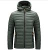 Men's Cotton Hooded Coat Outwear Overcoat