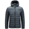 Men's Cotton Hooded Coat Outwear Overcoat