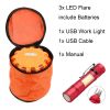 3/6/8 PACK Auto Emergency Lights Car Warning Light LED Flare Roadside Safety Puck With Magnet Hook; Include Work Flashlight With 3 Screwdrivers