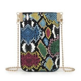 Snake Tie Dyed Mobile Phone Bag Single Shoulder Chain (Option: Colored snake pattern)